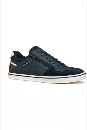 Geox Baskets multimatières lacets et zip - Geo-u45bca - - Caoutchouc