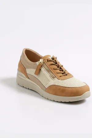 Enza Nucci Baskets compensées multimatières à lacets - Jptdf5213 - - Textile