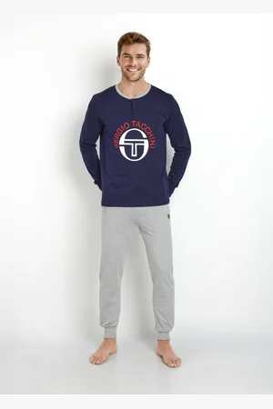 Sergio Tacchini Pyjama manches longues avec bord côtes - Ben39493936 - - Coton