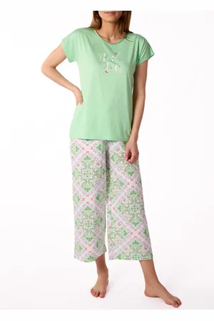 Naf-naf Pyjama thème géométrique, pantalon large - Nf.jammu.pco - - Coton