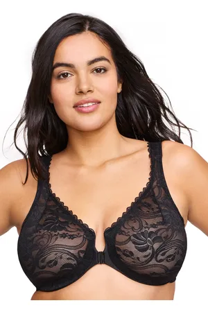 Glamorise Grande taille Soutien-gorge dentelle fermeture devant