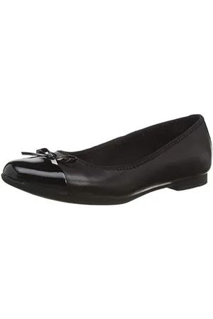 Clarks Fille Scala Bloom Y Ballerines, Noir Black Leather Black Leather, 37.5 EU