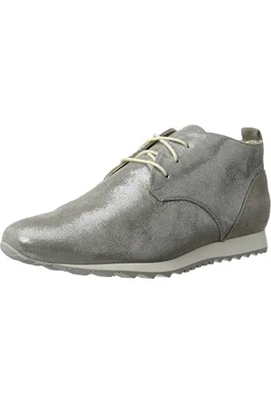 Hassia Barcelona, Weite H, Chaussures à Lacets Femme, Silver (Smoke), 38.5 EU