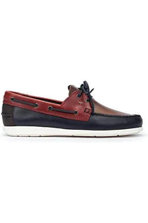 Martinelli Chaussures Bateau en Cuir Harrison pour Homme Color Red