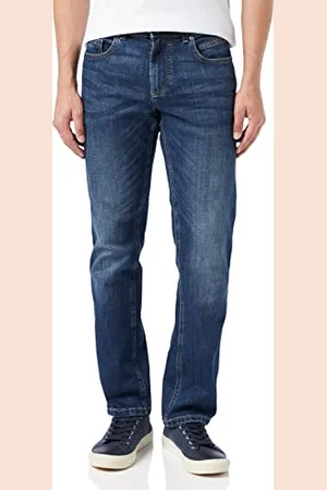 Camel Active 5-Pocket Boisstock Jean Bootcut, Bleu (Bleu 45), W36/L34 (Taille fabricant: 36/34), Homme