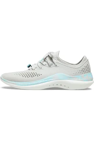 Crocs Femme LiteRide 360 Marbled Pacer Chaussures, Pearl White/Multi, 34/35 EU