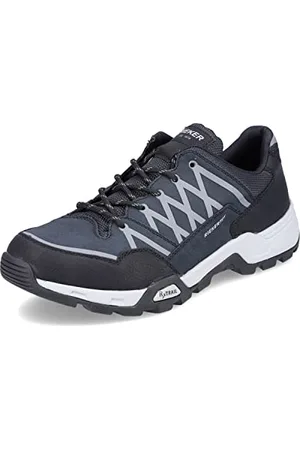 Rieker Homme Chaussures à Lacets 16602, Monsieur Chaussures Confortables,Semelle intérieure Amovible,TEX,Lacets,Bleu (Blau Kombi / 14),40 EU / 6.5 UK