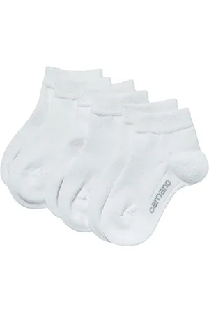 Camano Protège-bas & Socquettes Fille,Lot de 3 - Blanc - 23/26
