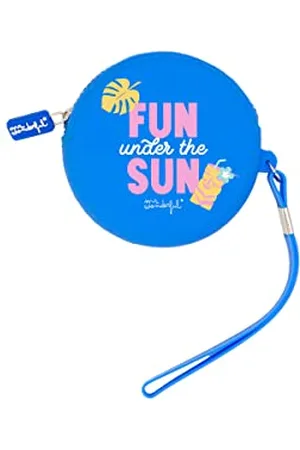 Mr Wonderful Mini Trousse en Silicone Rond-Fun Under The Sun, Mixte, , estandar
