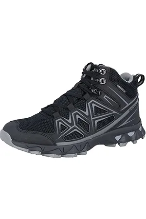 BRUTTING Mixte Power High Chaussures de Course Cross, Noir/Gris, 36 EU