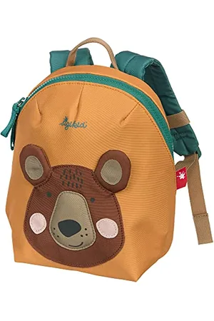 sigikid Petit Sac à Dos Ours Orange, Mixte Enfant, , 24x22x10 cm
