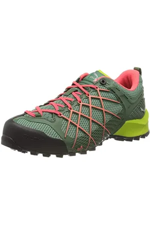 Salewa WS Wildfire Chaussures de Randonnée Basses, Myrtle/Tender Shot, 40.5 EU