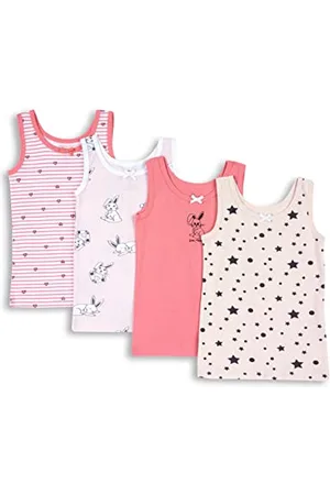 chicco Ensemble débardeur en coton, Sous-Vêtements Fille, , 8 ans (pack of 4)