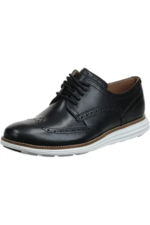 Cole Haan Original Grand Wingtip Oxford, Oxford homme - Noir (Black Leather/White Black/White), 42 EU