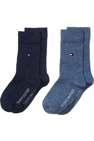 Tommy Hilfiger Classic Chaussettes, Bleu Marine, 39/42 (Lot de 2) Enfant Unisexe