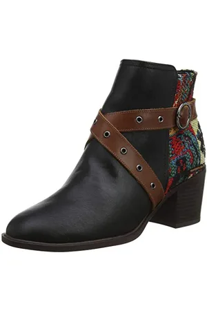 Desigual Femme Shoes Alaska Tapestry Botines, Noir (Black 2000), 36 EU