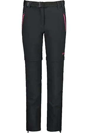 CMP Zip Off Dry Function Trousers Pants, Anthracite/Fraise, 104 Girl