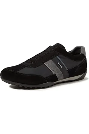 Geox Homme U Wells A Sneakers, Black/Dk Jeans, 40 EU
