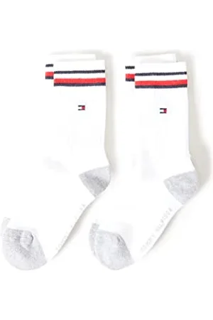 Tommy Hilfiger Crew Chaussettes, , 31/34 (Lot de 2) Enfant Unisexe