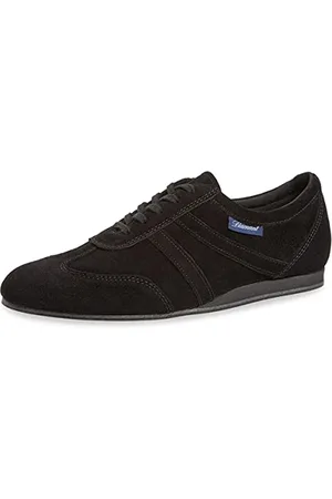 Diamant Chaussures de Danse Diamant pour Hommes 133-426-001-V - Suède Noire - Extra Large - Talon compensé de 2,5 cm - VarioSpin - Taille: UK 9,5