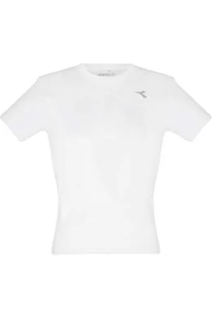 Diadora Garçon, Team T-Shirt Blanc, Rouge, XL Vêtements de Dessus