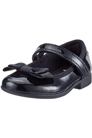 Clarks Scala Tap T,Ballerines Fille, Noir , 26 EU