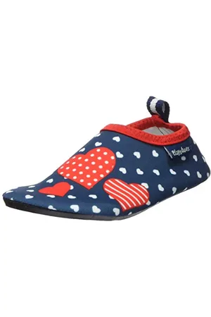 Playshoes Chaussures Pieds Nus Bottes de pluie Mixte Enfant, Petits Cœurs, 30 EU