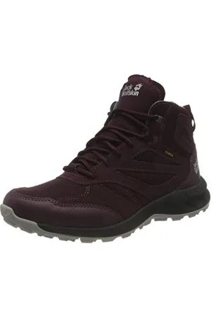 Jack Wolfskin Femme Woodland Texapore Mid W Chaussures d39extérieur, Burgundy/Pink, 37 EU