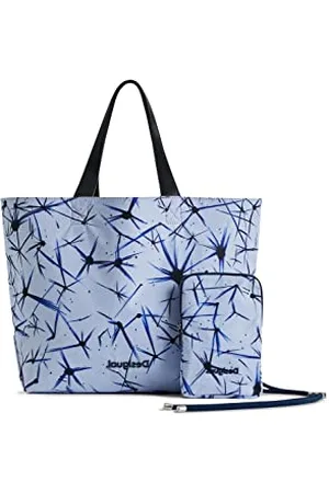 Desigual Bag_Asterix_Namibia 5002 Sac brodé, Stick Blue Femme, Einheitsgröße