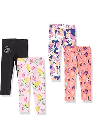 Amazon Disney | Marvel | Star Wars | Frozen | Princess Legging Fille, Lot de 4, , 11-12 ans