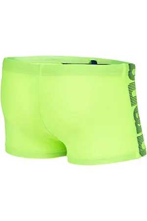 Arena Short de Bain Garçon Logo, Short de Piscine et de Plage en Tissu Souple à Séchage Rapide, Partiellement Doublé à l