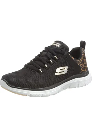Skechers Femme Flex Appeal 4.0 Basket, Black, 35 EU