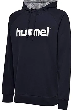 Hummel Mixte enfant Hmlgo Kids Cotton Logo Hoodie Sweat capuche, Bleu Marine, 8-9 ans EU