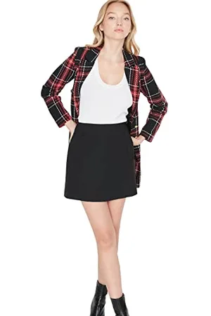Trendyol Mini Jupe trapèze Droite tissée pour Femme, , 64