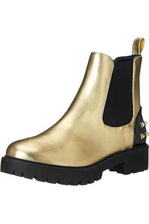 Desigual Femme Shoes_Biker_Gold Botte Tendance, , 38 EU
