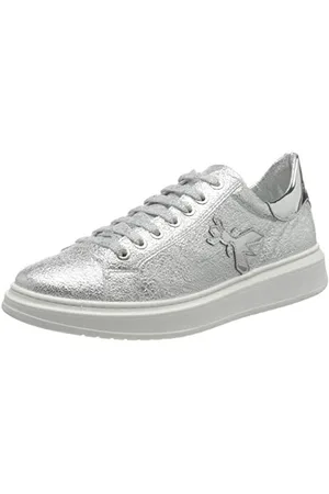 Patrizia Pepe PPJ53, Basket Femme, Argent (Silver), 34 EU