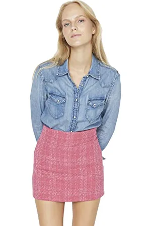 Trendyol Mini Jupe trapèze tissée pour Femme, , 62
