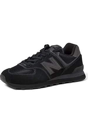 New Balance Homme NB 574 Sneakers, Noir (Triple Black ETE), 45.5 EU