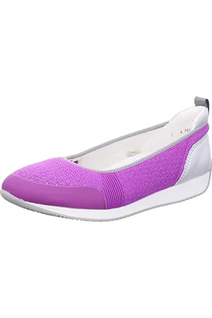 ARA Femme Porto Ballerines, Rose Vif/argenté, 36.5 EU
