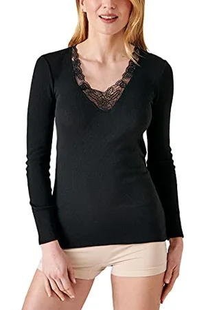 Damart T-Shirt Manches Longues Maille Ajourée Thermolactyl Femme Taille XL