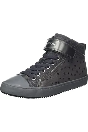 Geox Fille J Kalispera Girl I Sneakers, Grey, 25 EU