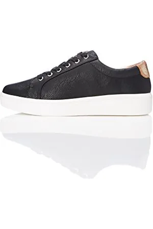 FIND Sneakers Basses Semelles Compensées Femme, Noir (Black), 39 EU