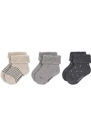 LÄSSIG LÄSSIG Bébé Lot de 3 Chaussettes en coton bio GOTS , Taille: 12-14
