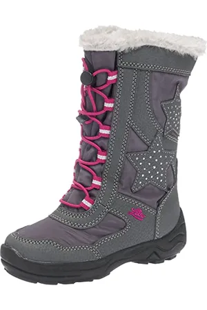 LICO Cathrin Bottes de Neige, Gris (Grau/Pink Grau/Pink), 27 EU