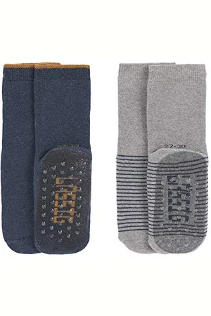 LÄSSIG Mixte bébé Lot de 2 Chaussettes Antidérapantes Chaussette pour chausson, , 27-30 EU