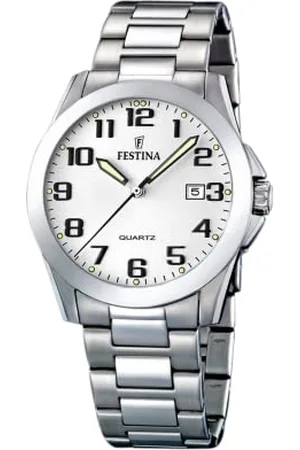 Festina Homme Analogique-Numérique Quartz Montre avec Bracelet en Acier Inoxydable