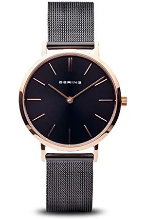 Bering Femmes Analogique Quartz Classic Collection Montre avec Bracelet en Acier Inoxydable & Verre Saphir