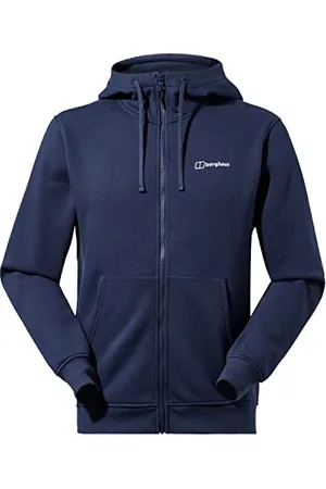 Berghaus Sweat à Capuche zippé en Coton Bio avec Poche Kangourou pour Homme