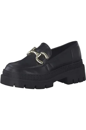 Marco Tozzi Femme Damen 2-2-84702-20 Mocassin, Noir (Black/Gold), 40 EU
