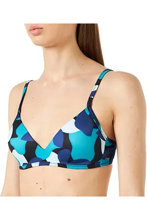 Sloggi Shore Flower Horn P Bikini, Blue-Dark Combination, S Plus Femme